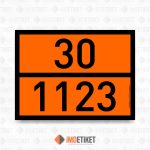 ADR Turuncu Plaka Etiketi 30/1123