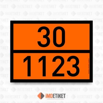 ADR Turuncu Plaka Etiketi 30/1123