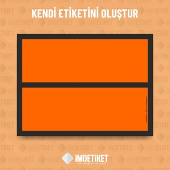 ADR Turuncu Plaka Etiketi Reflektifli (Tasarla)