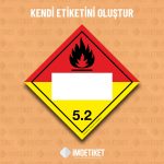 Sınıf 5.2 Organik Peroksitler IMO Etiketi (Tasarla)