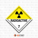 Sınıf 7 Radyoaktif Maddeler ADR Etiketi