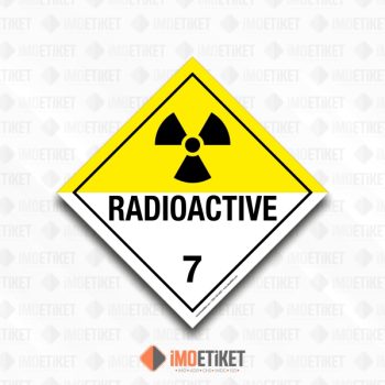 Sınıf 7 Radyoaktif Maddeler ADR Etiketi