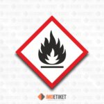 GHS02 Yanıcı Madde Etiketi (Flame) - GHS/CLP Tehlike Piktogramı
